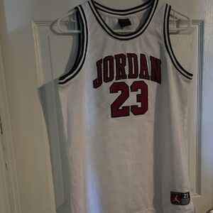 Jordan 23 White Basketball Jersey  NWOT